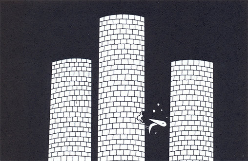 Um dos cartuns do livro